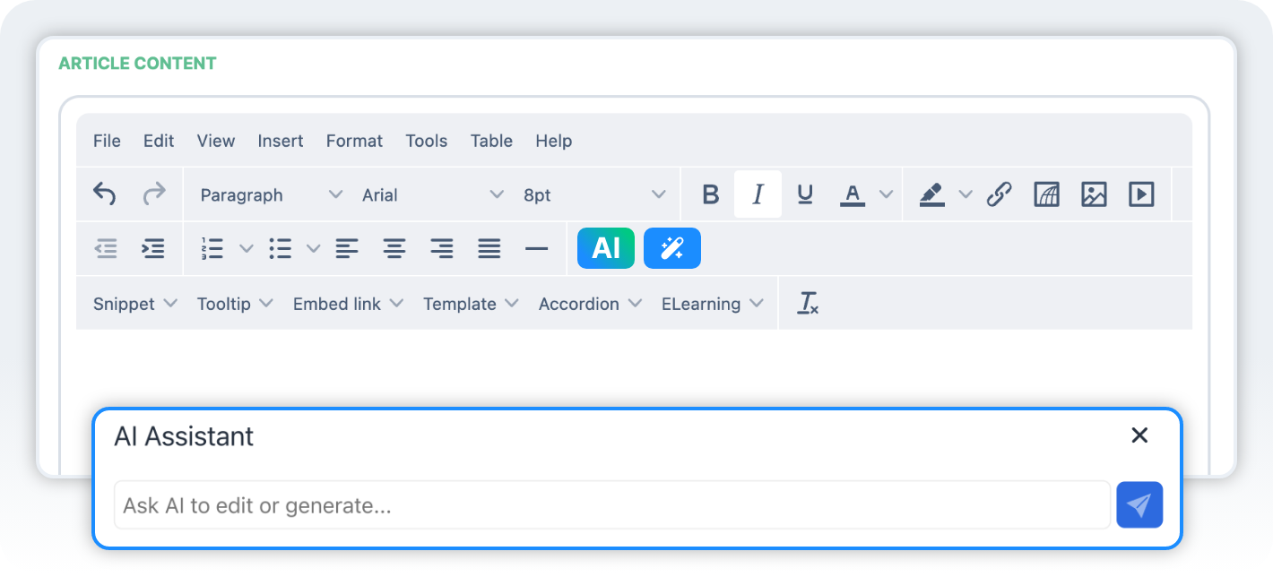 Original C2Perform AI-assisted knowledge editor