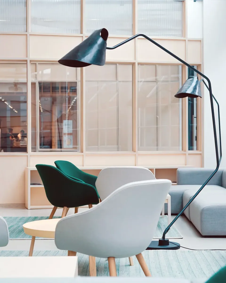 Modern office meeting space