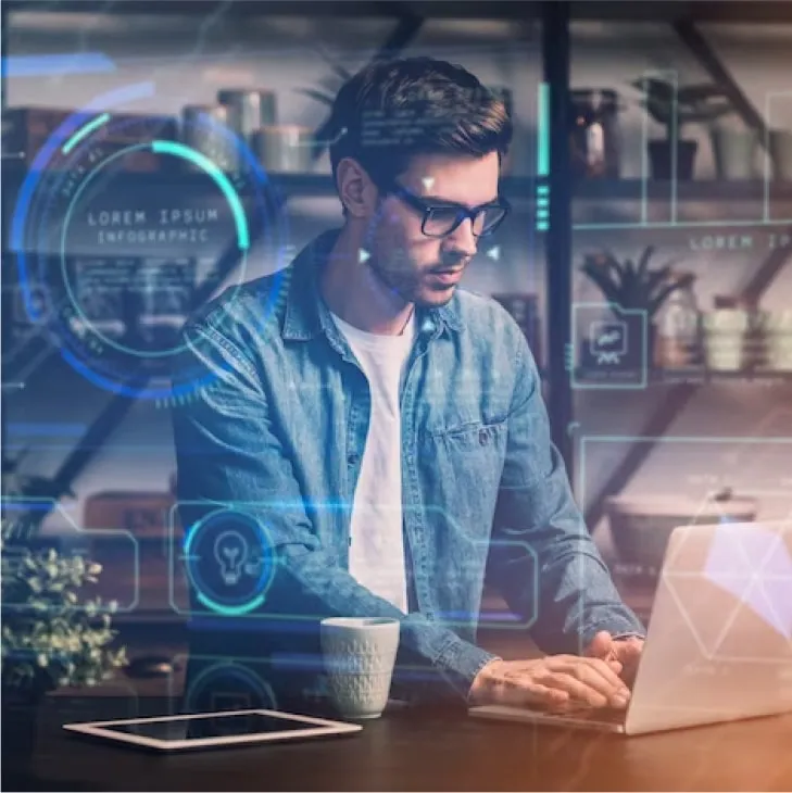 IoT specialist working with connected systems