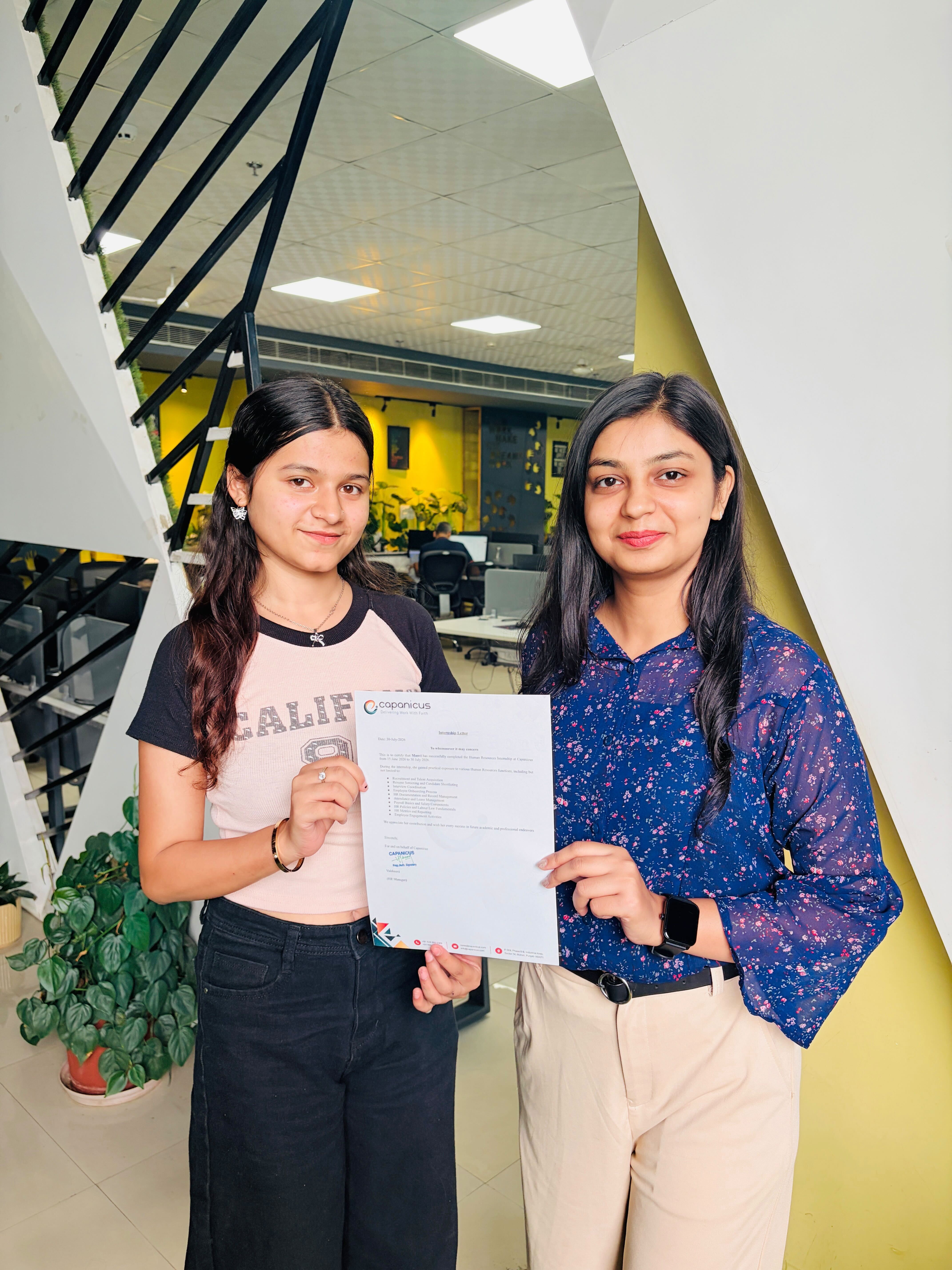Capanicus internship certificate photo 4