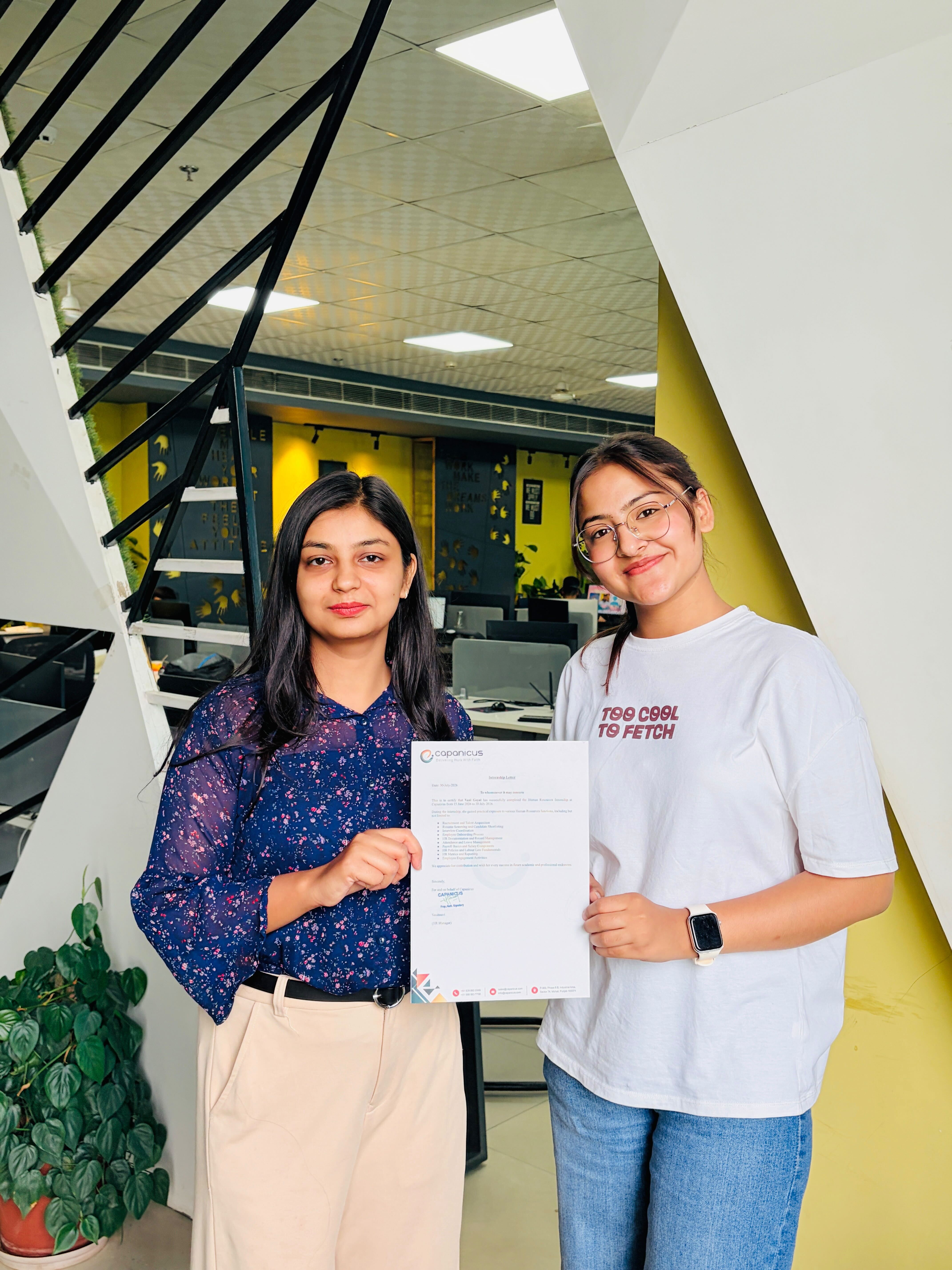 Capanicus internship certificate photo 2