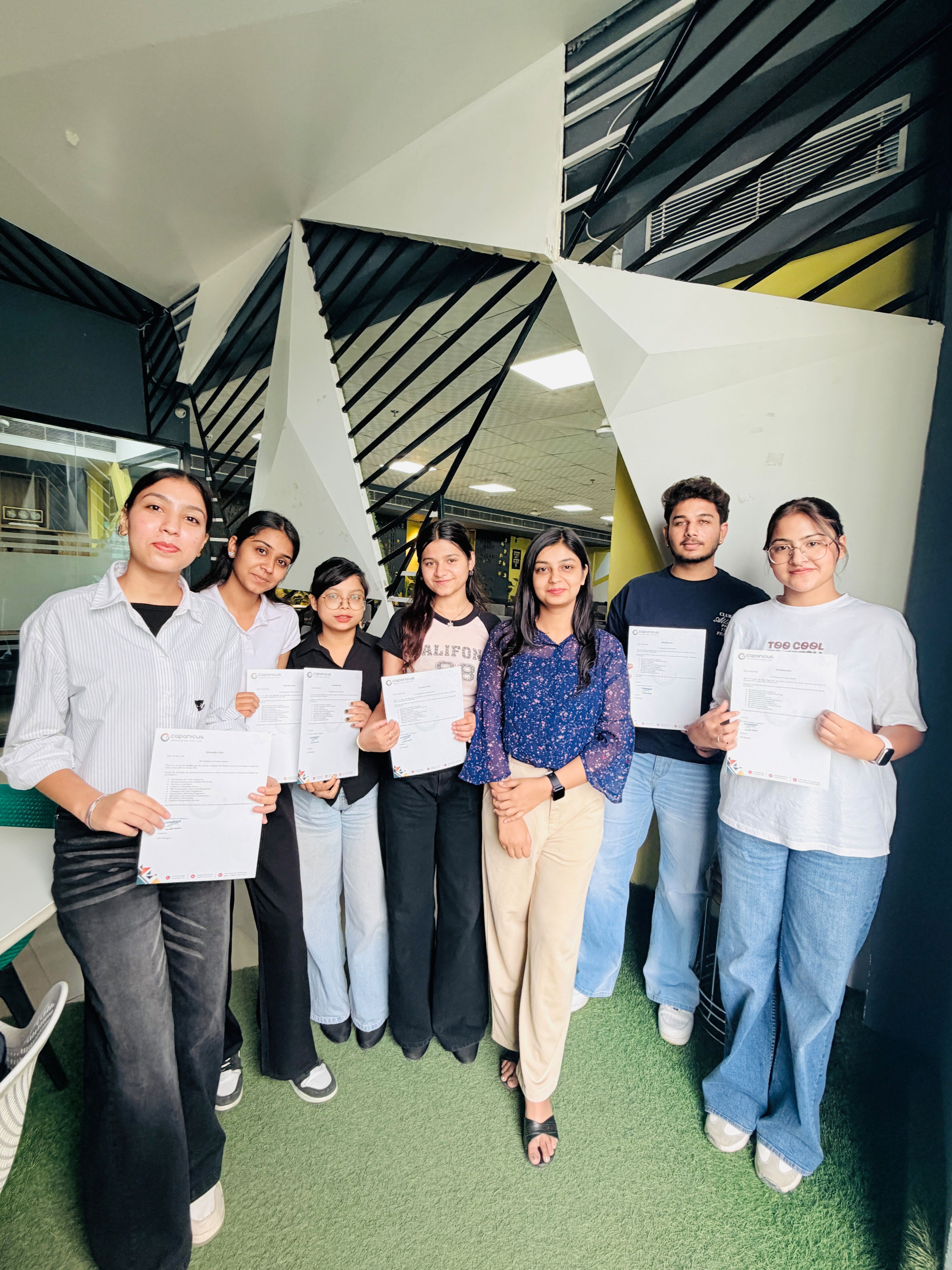 Capanicus featured internship certificate photo