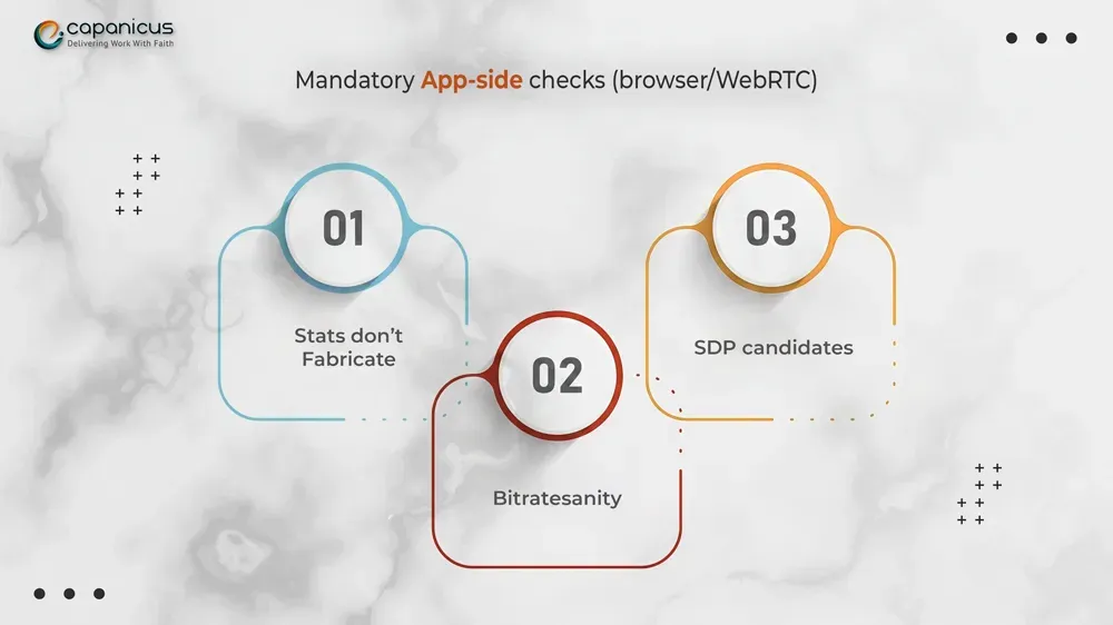 App-side checks (browserWebRTC)